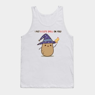 Cute Witch Potato Spell Tank Top